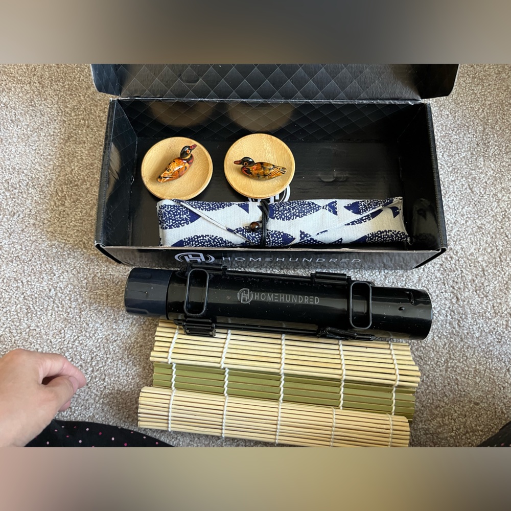 Sushi making set, real wood. Japanese sushi making kit